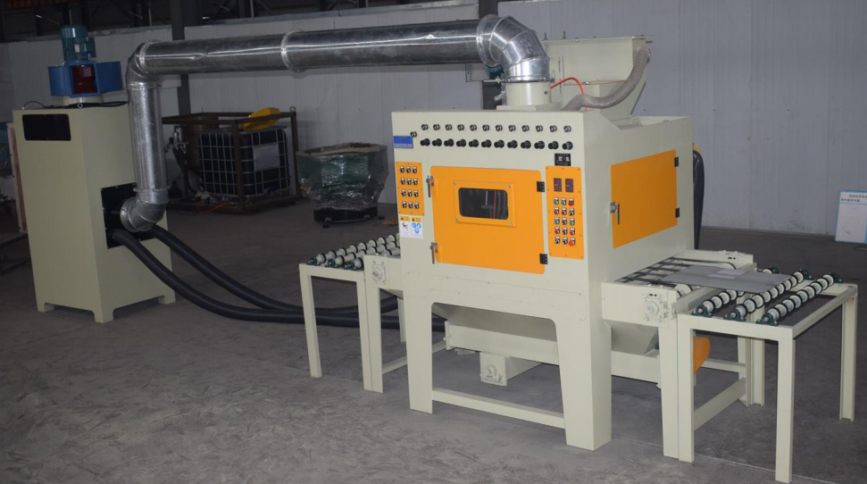 通過式自動噴砂機(jī)，輸送帶自動噴砂機(jī)